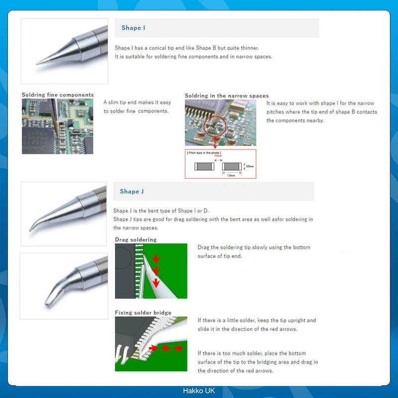 HAKKO Solder Tip,0.07 in. x 0.11 in.,Bent T30-J - Image 3